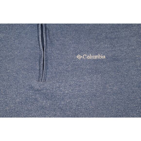 Columbia Pullover Mens 2XL Blue Fleece Half Zip Sweater Outdoors Hiking XXL - Picture 3 of 7